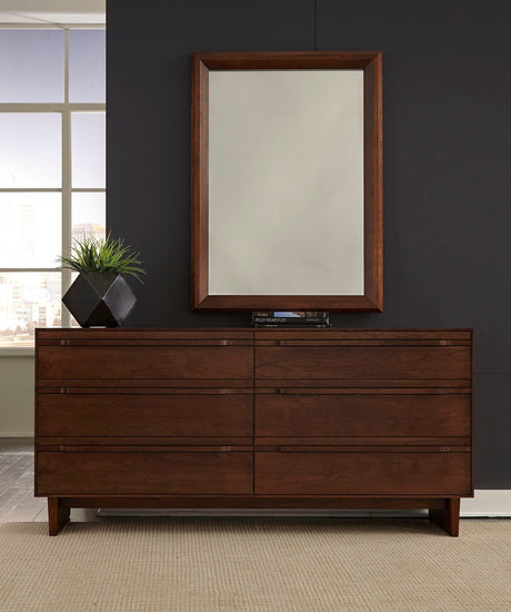 West Bros Camber Landscape Mirror, product photo