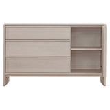 West Bros Corsa Door Dresser in 45 Weathered Wood, on white