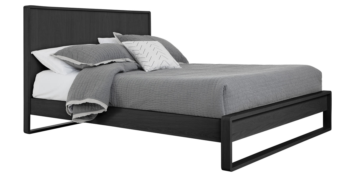 West Bros Corsa Panel Bed in 46 Noir