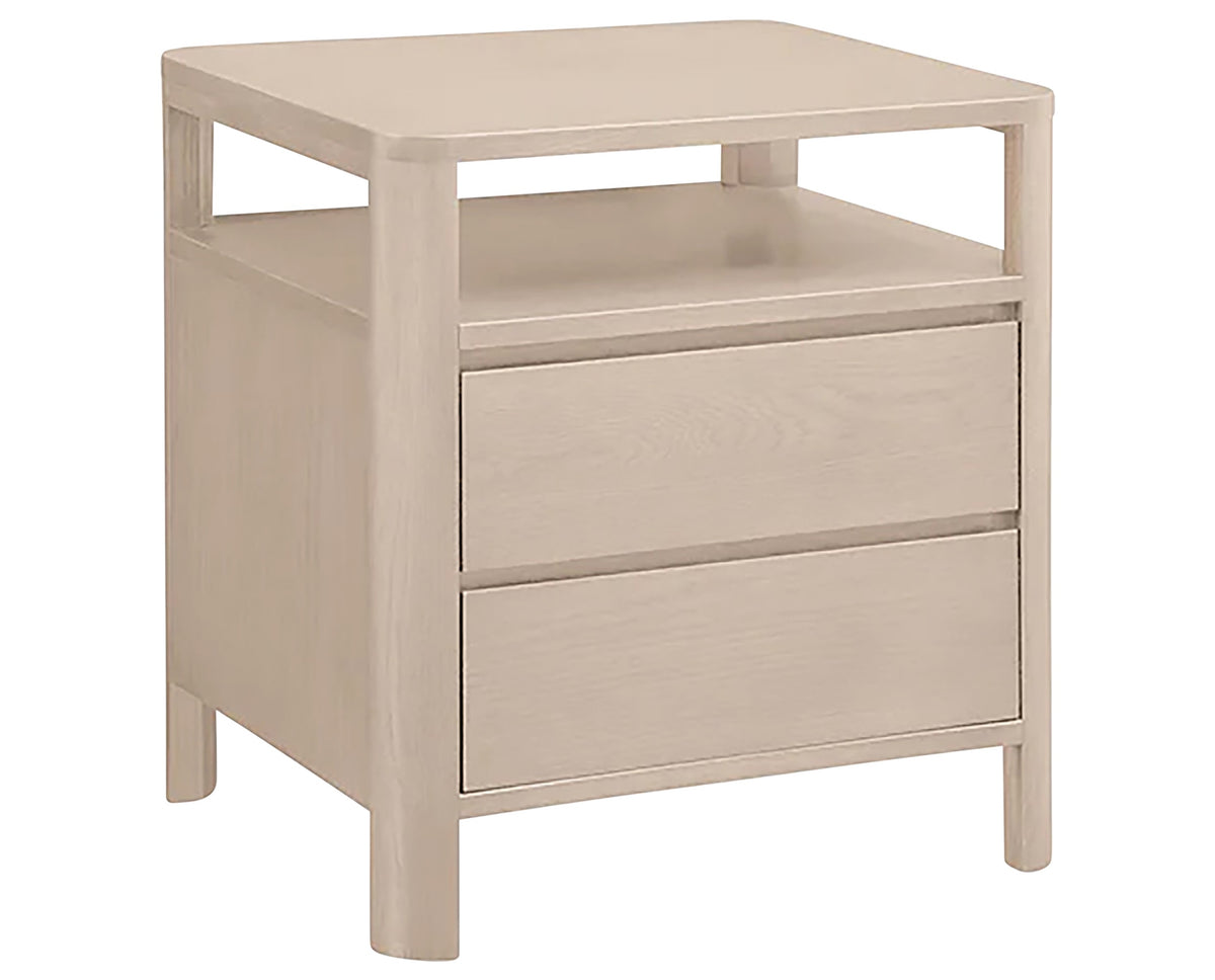 West Bros Curva Night Table in 45 Weathered Wood