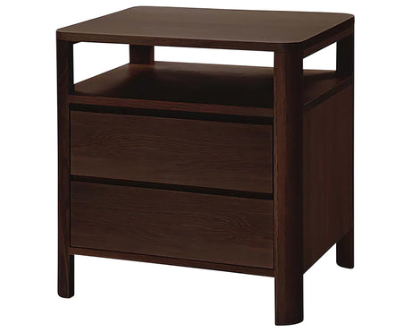 West Bros Curva Night Table in 22 Mocha