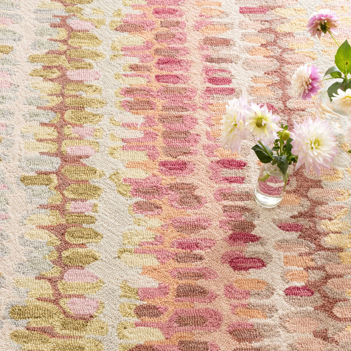 Paint Chip Hand Micro Hooked Wool Rug