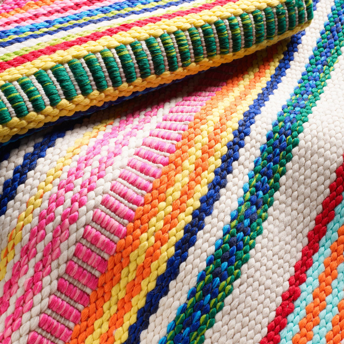 Bright Stripe Handwoven Indoor/Outdoor Rug