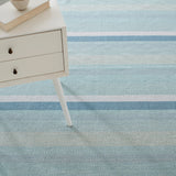 Shore Stripe Handwoven Cotton Rug