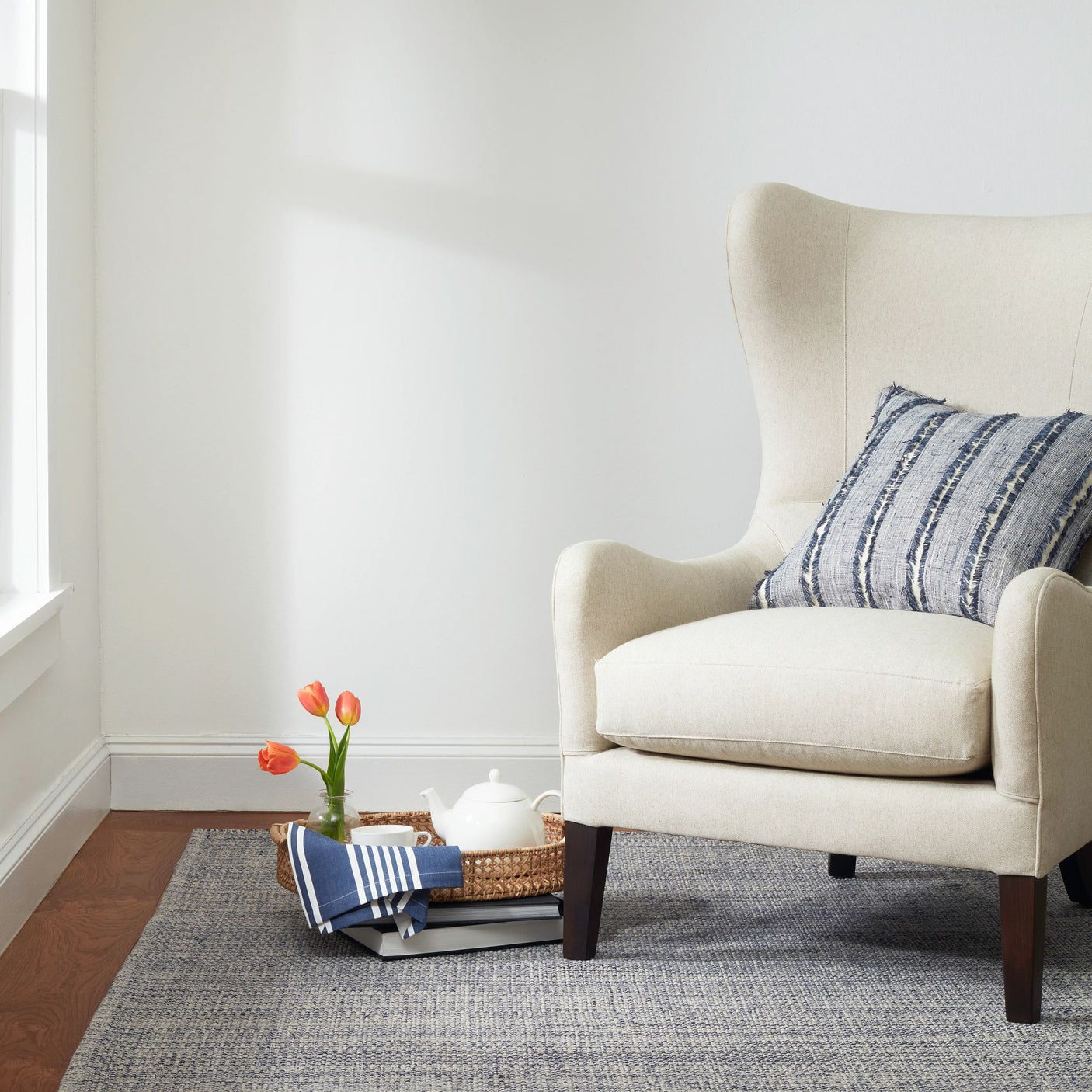 Marled Handwoven Cotton Rug