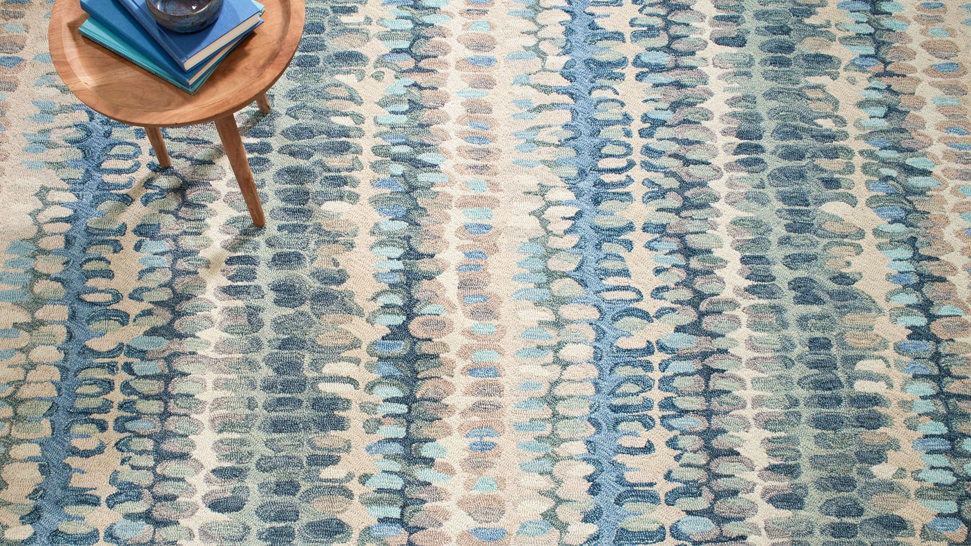 Paint Chip Hand Micro Hooked Wool Rug