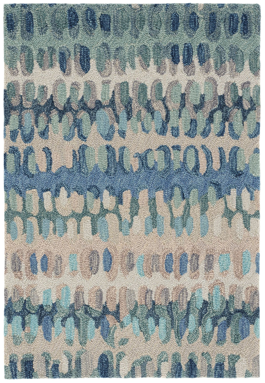 Paint Chip Hand Micro Hooked Wool Rug