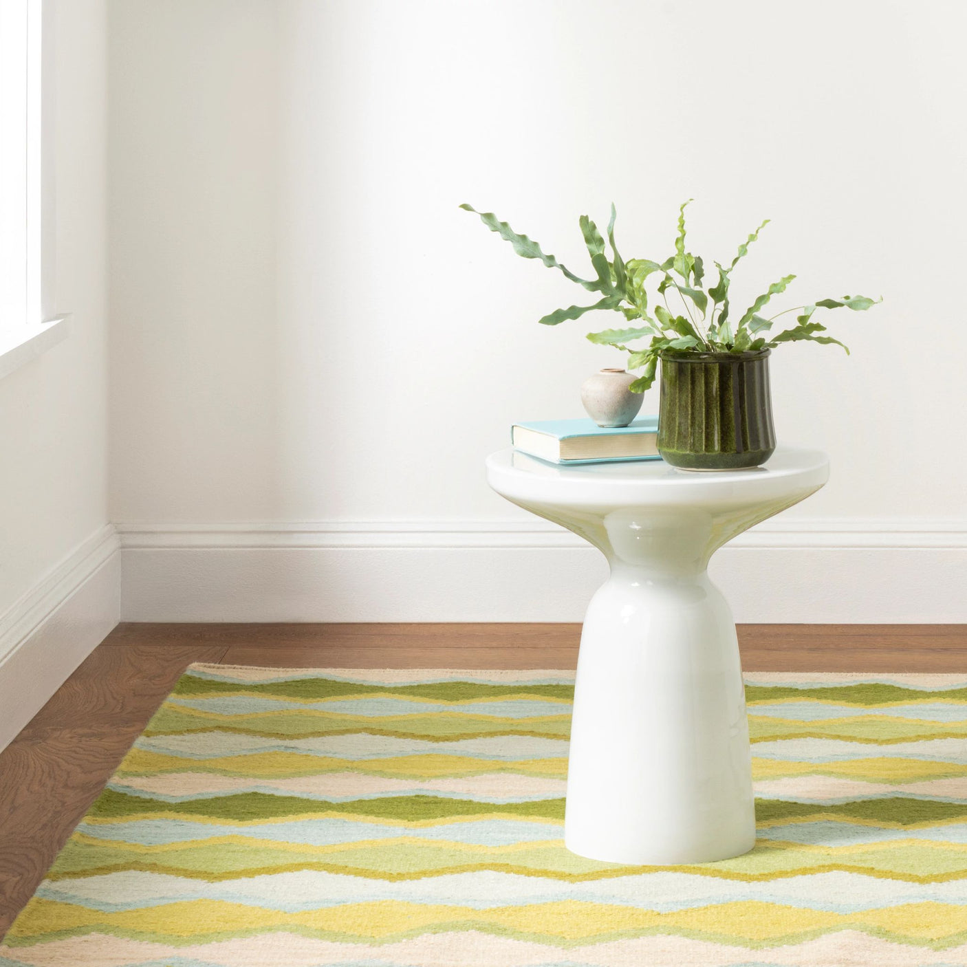 Safety Net Handwoven Wool Rug