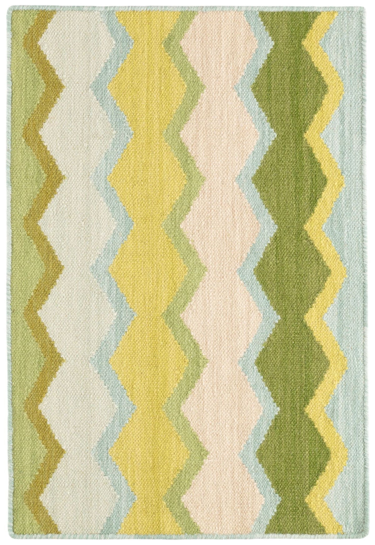 Safety Net Handwoven Wool Rug