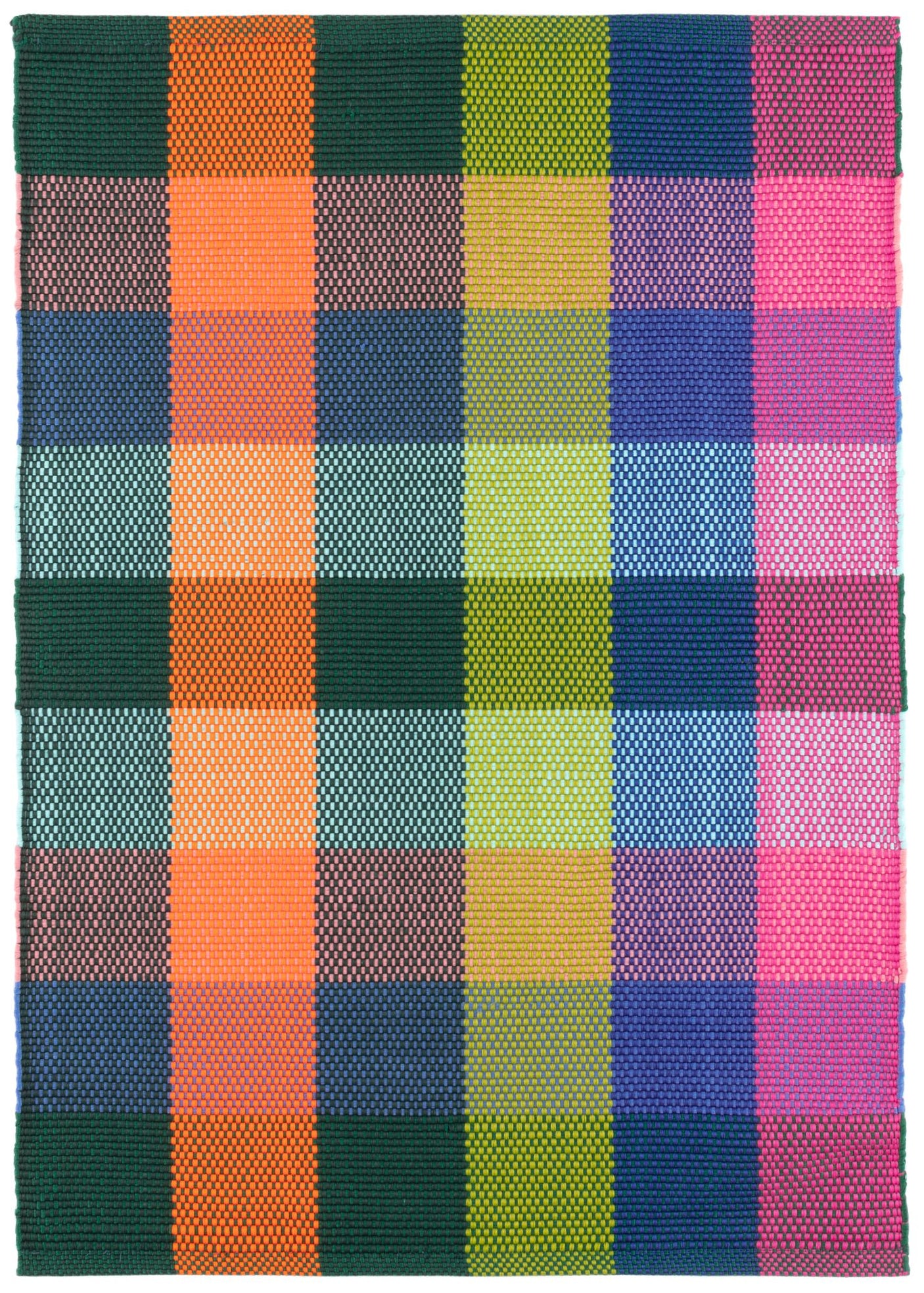 Happy Plaid Handwoven Indoor/Outdoor Rug