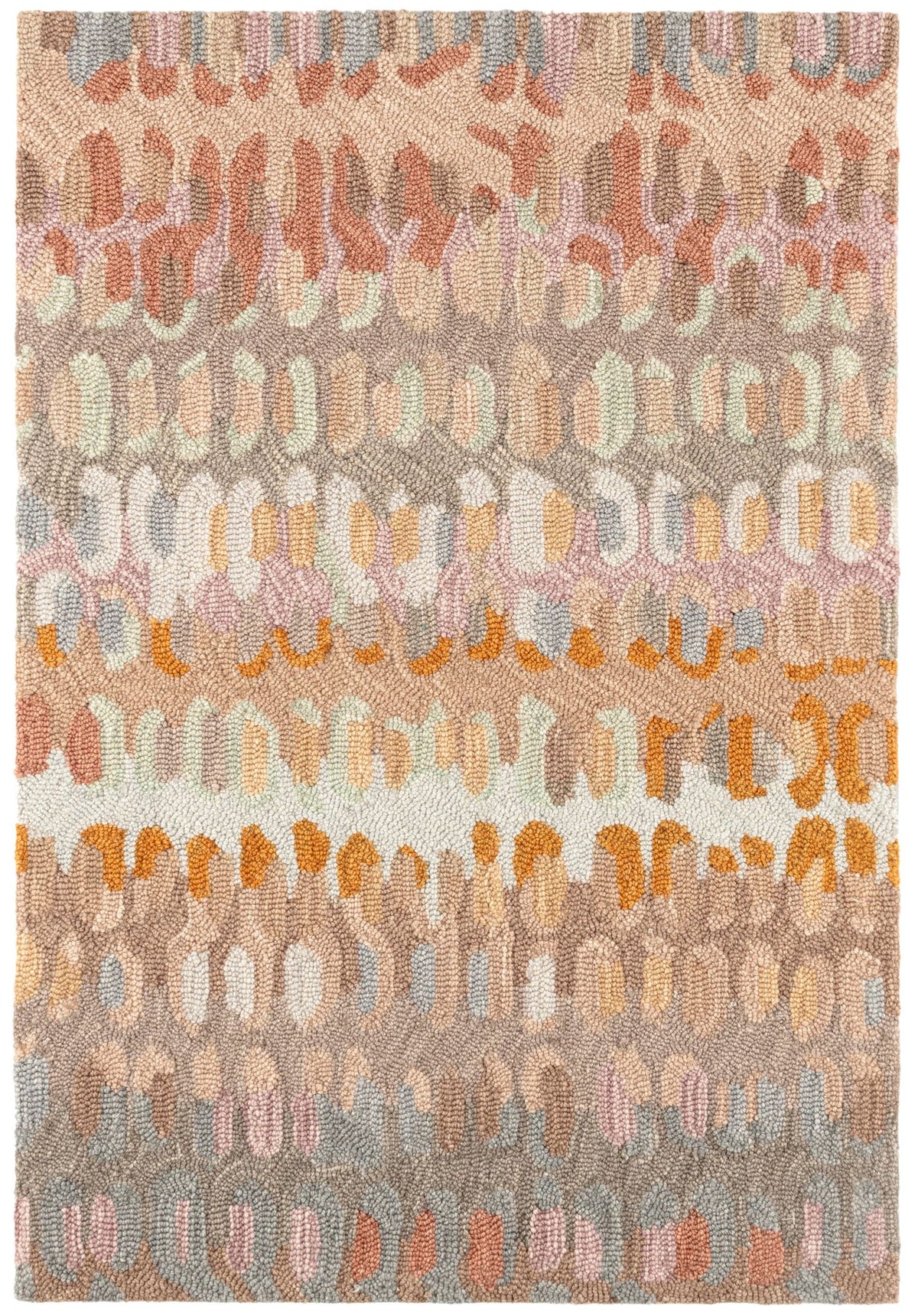 Paint Chip Hand Micro Hooked Wool Rug
