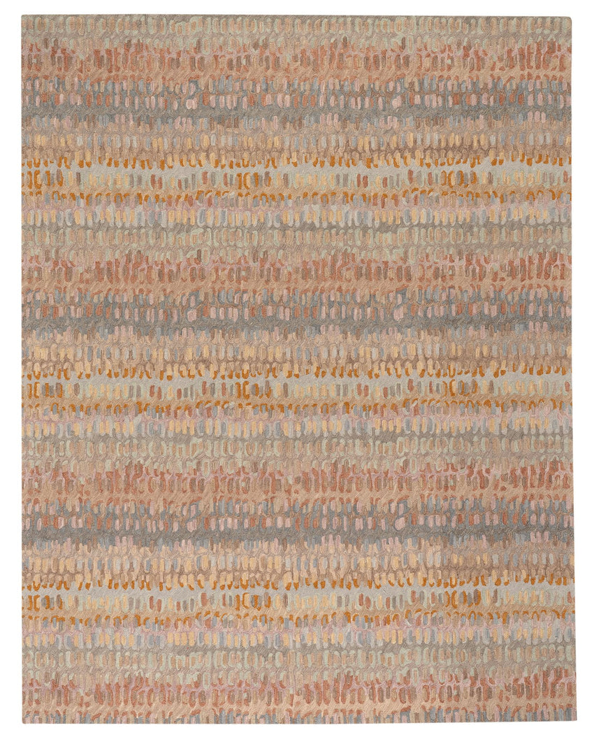 Paint Chip Hand Micro Hooked Wool Rug