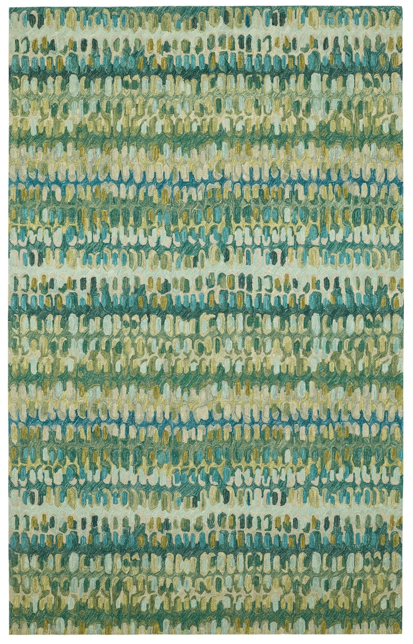 Paint Chip Hand Micro Hooked Wool Rug
