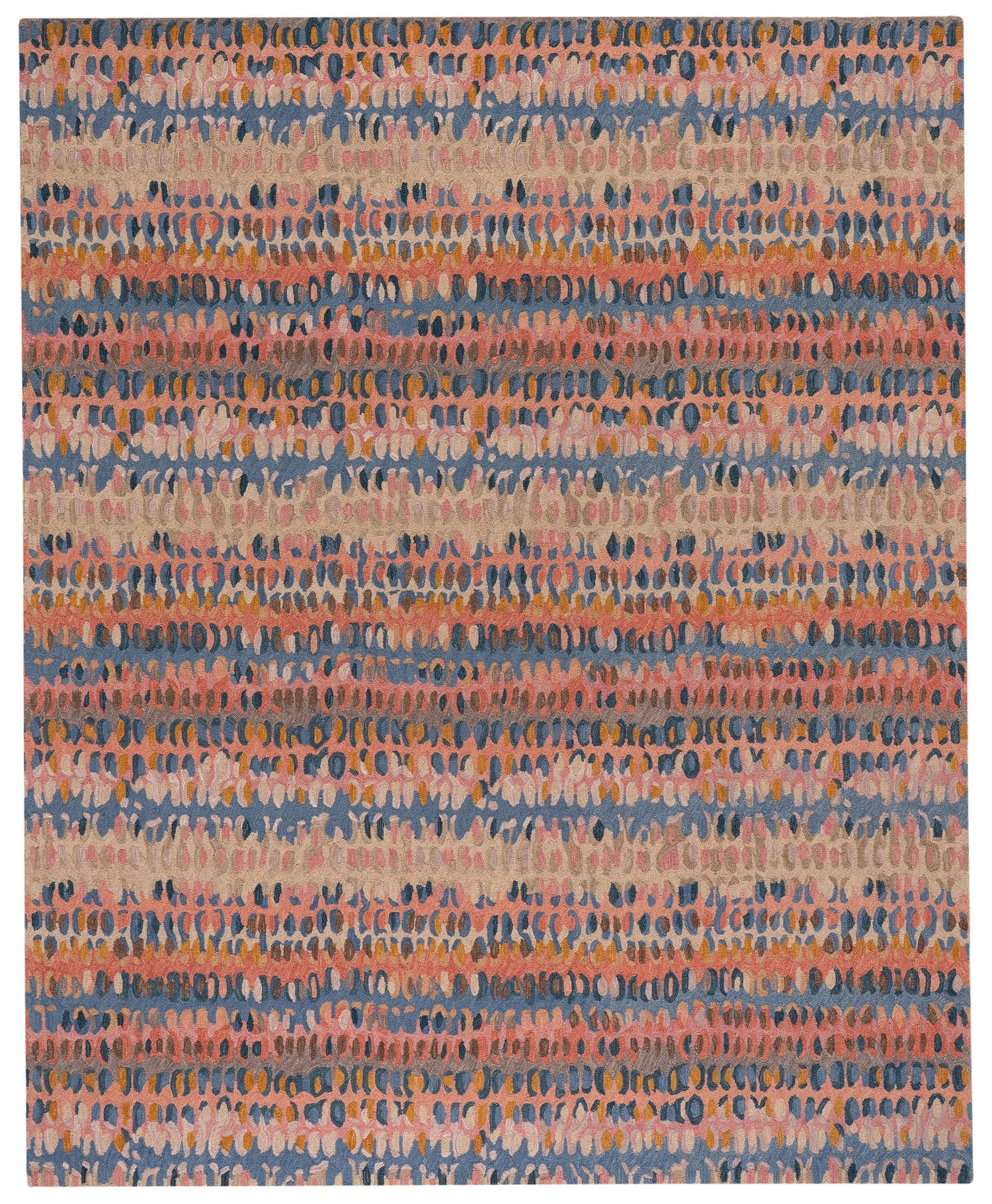 Paint Chip Hand Micro Hooked Wool Rug