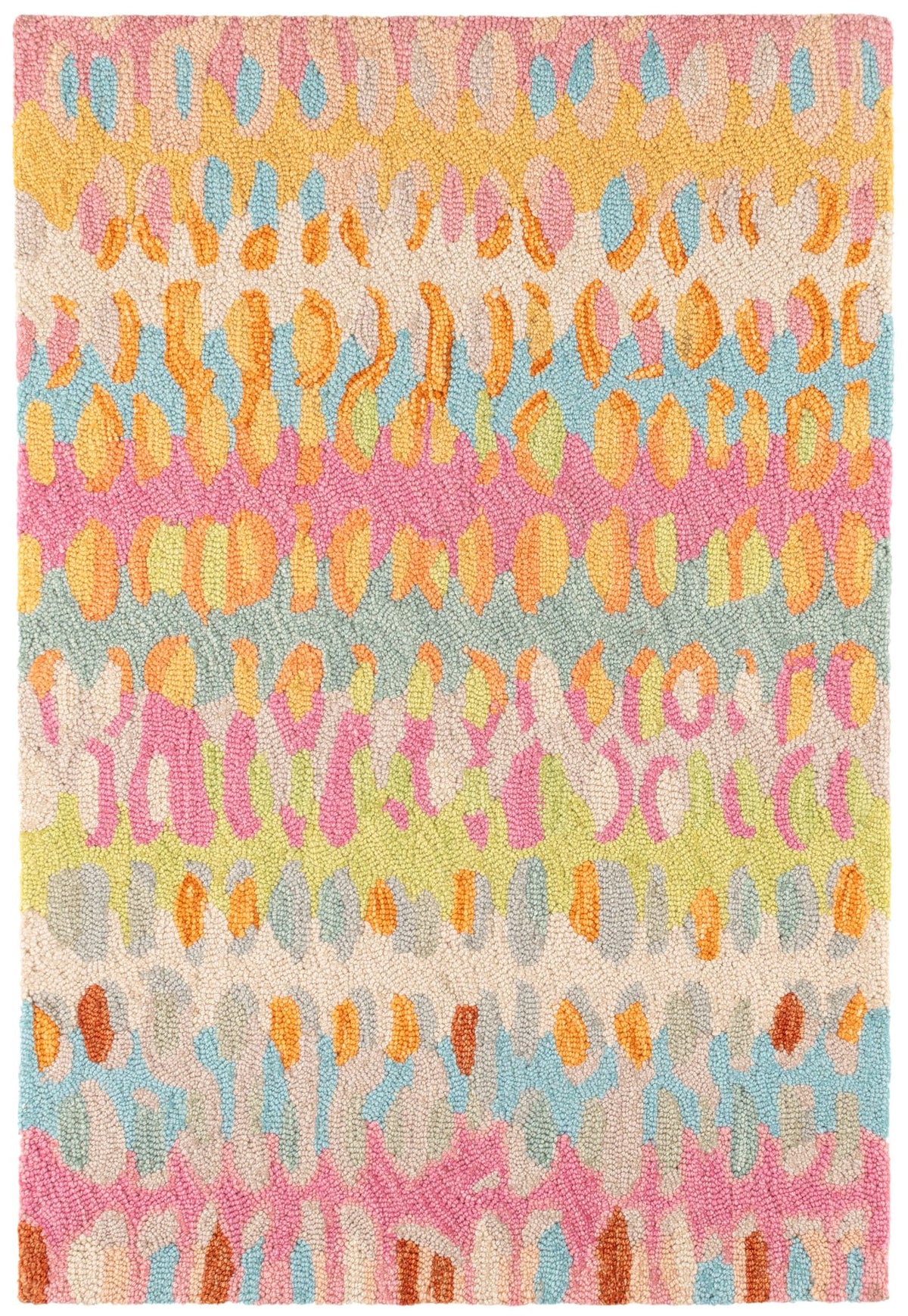Paint Chip Hand Micro Hooked Wool Rug