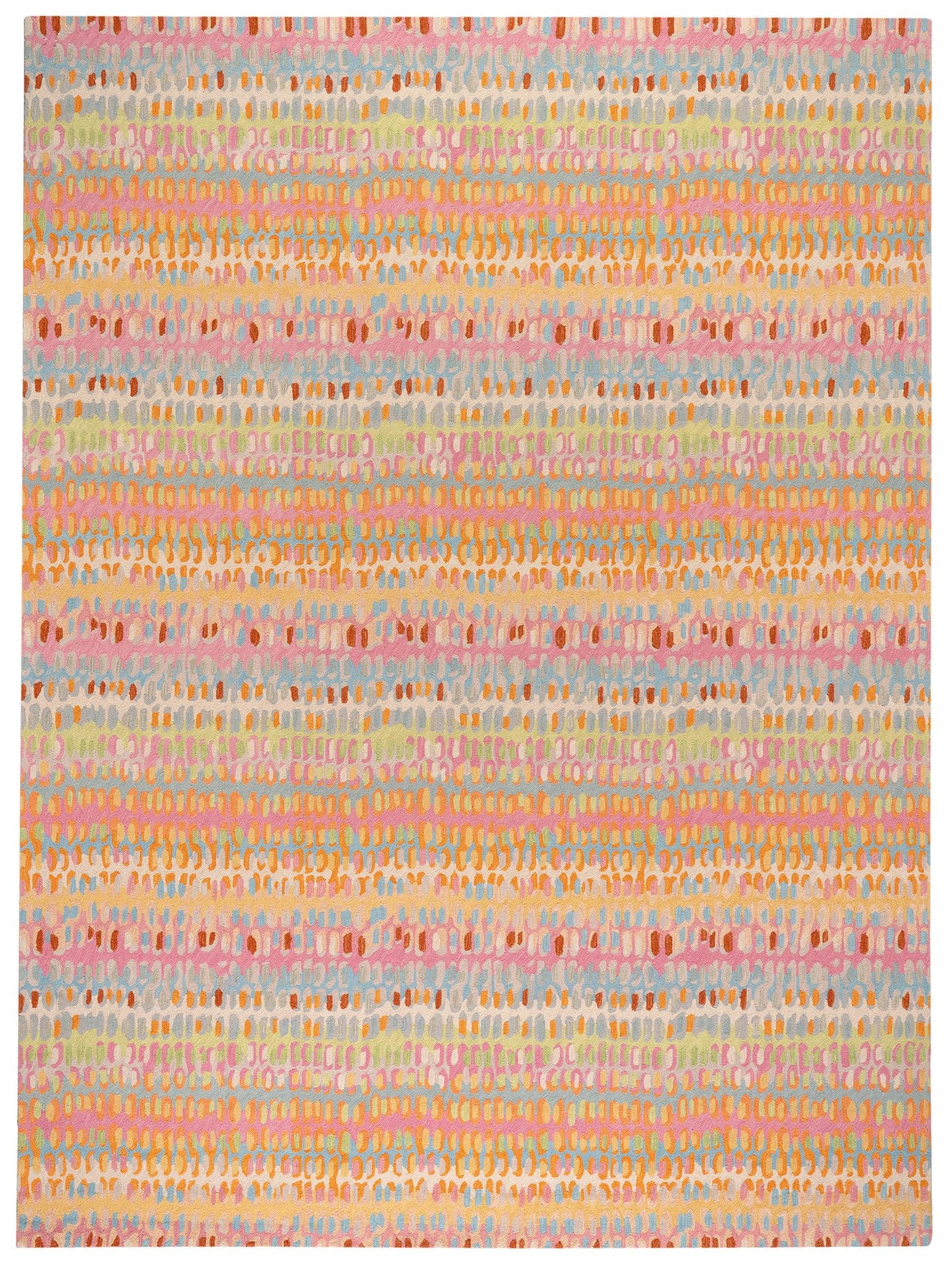 Paint Chip Hand Micro Hooked Wool Rug