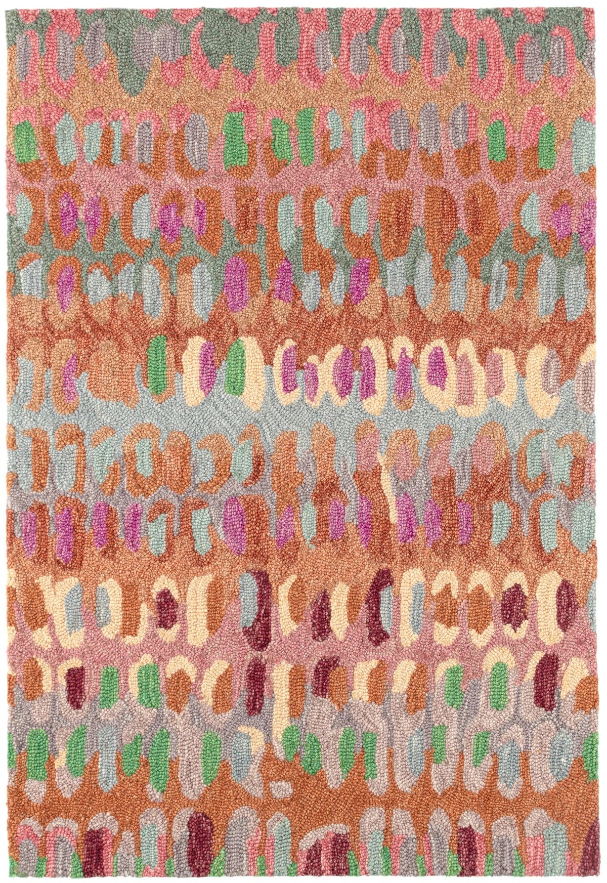 Paint Chip Hand Micro Hooked Wool Rug