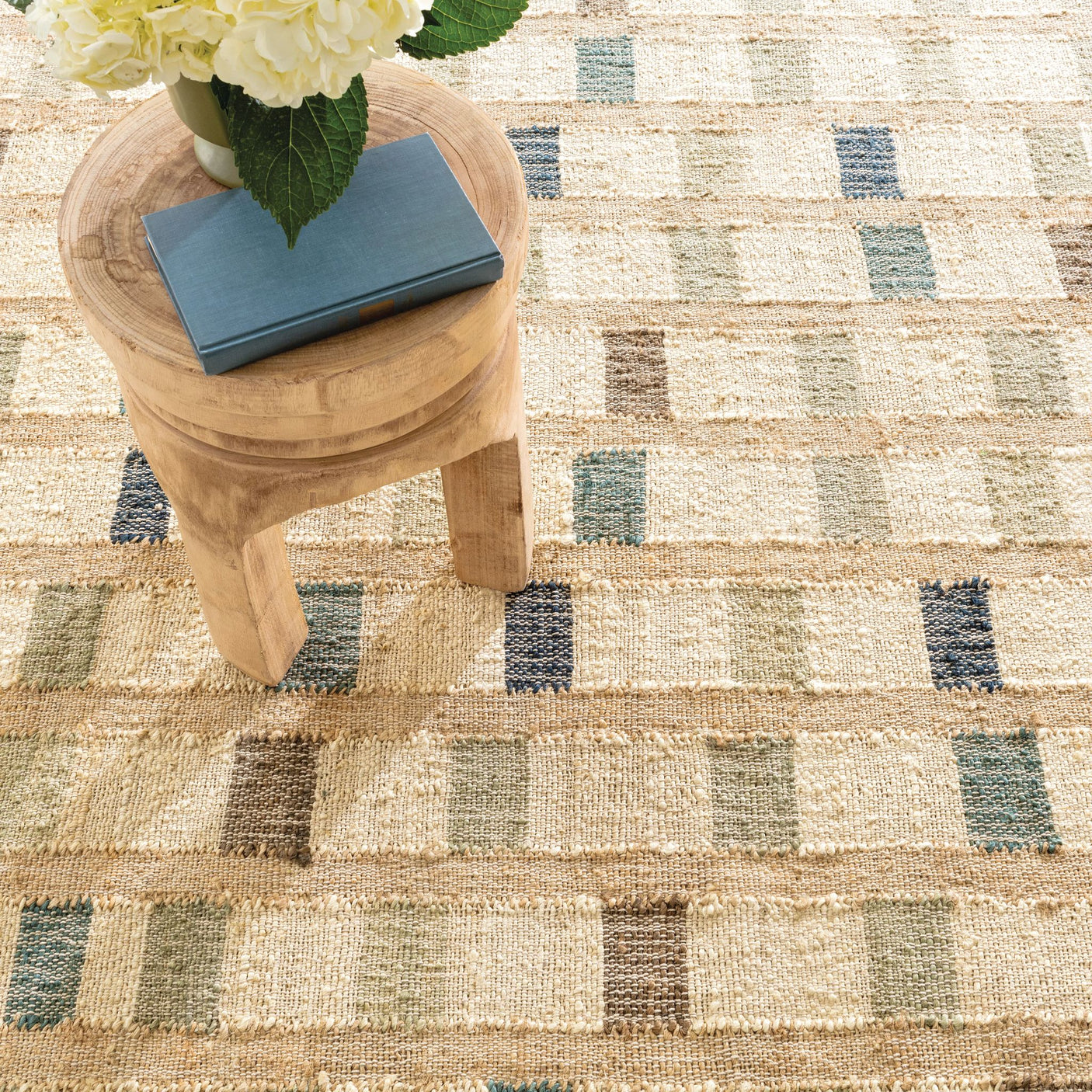 Mosaic Handwoven Jute Rug