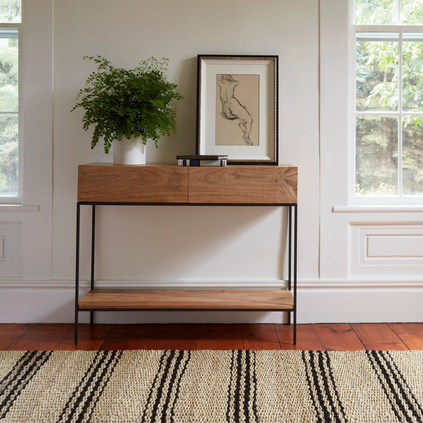Jute Ticking Handwoven Rug