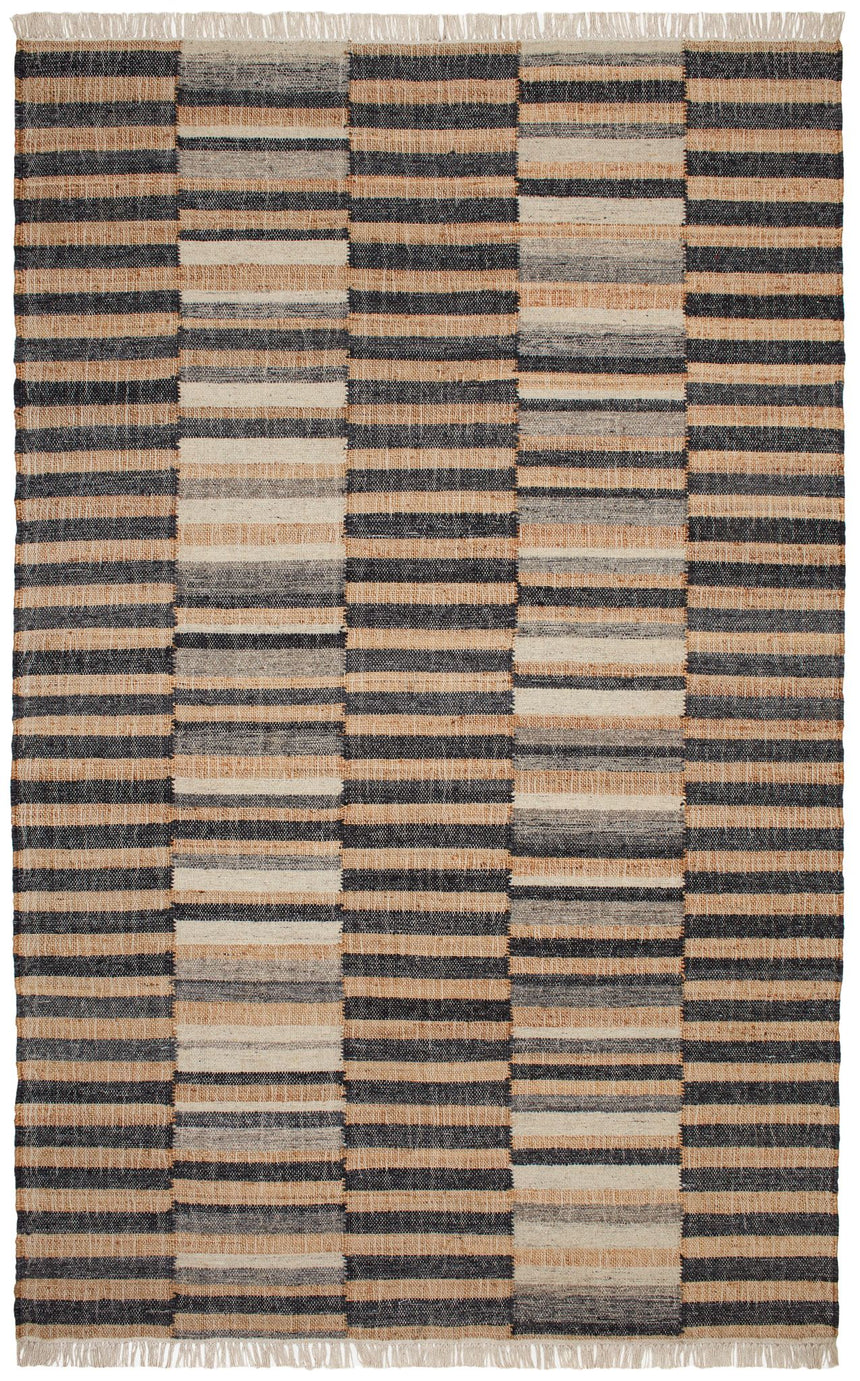 Ravel Stripe Handwoven Wool Rug