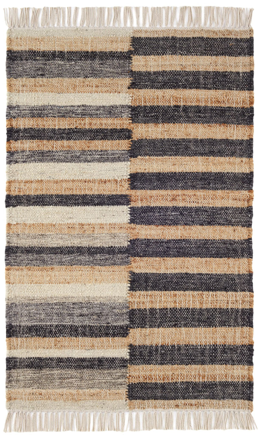 Ravel Stripe Handwoven Wool Rug
