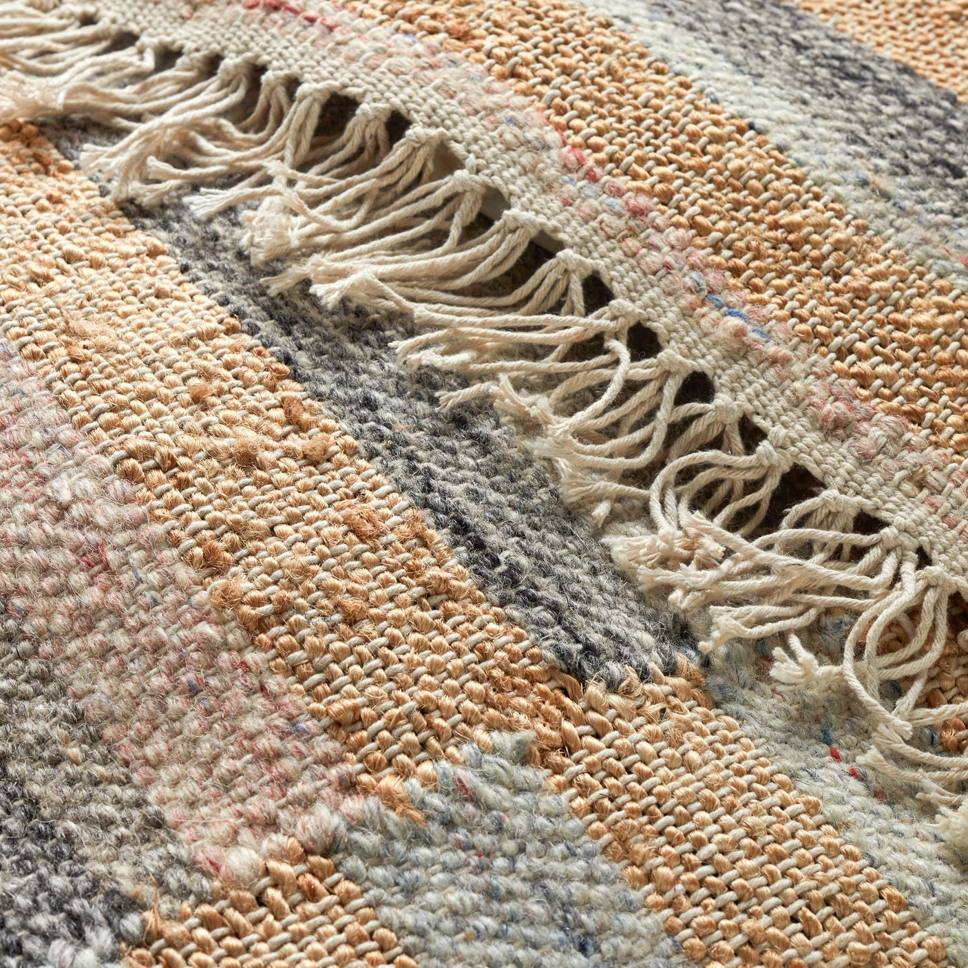 Ravel Stripe Handwoven Wool Rug