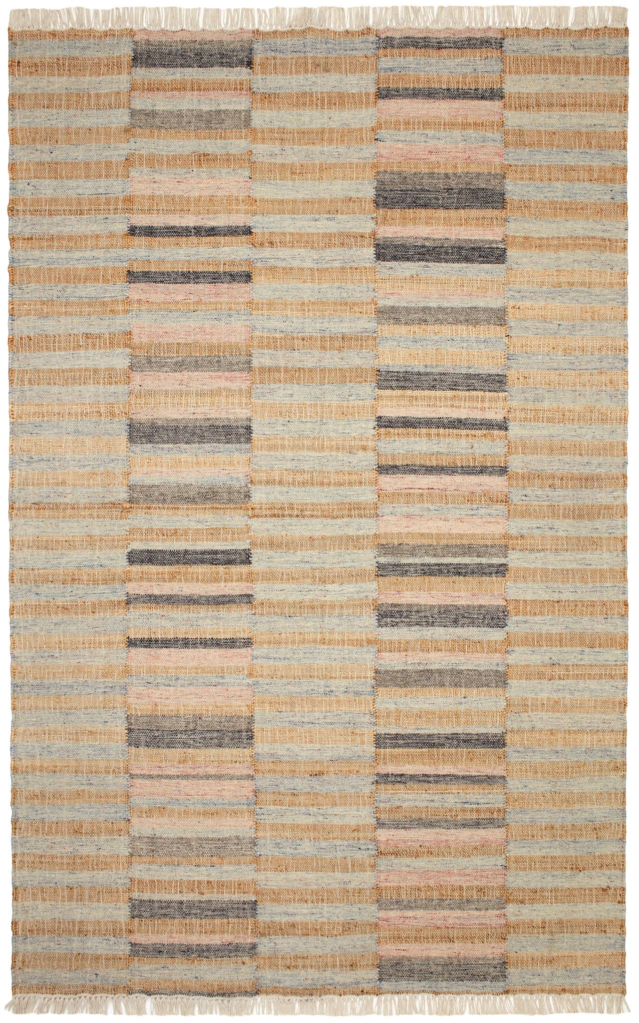 Ravel Stripe Handwoven Wool Rug