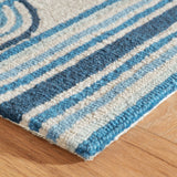 Button Hand Micro Hooked Wool Rug
