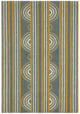 Button Hand Micro Hooked Wool Rug