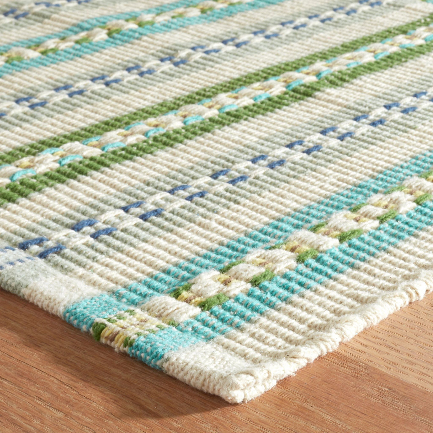 Long Slade Handwoven Cotton Rug