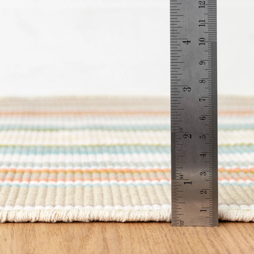 Daphne Stripe Handwoven Cotton Rug