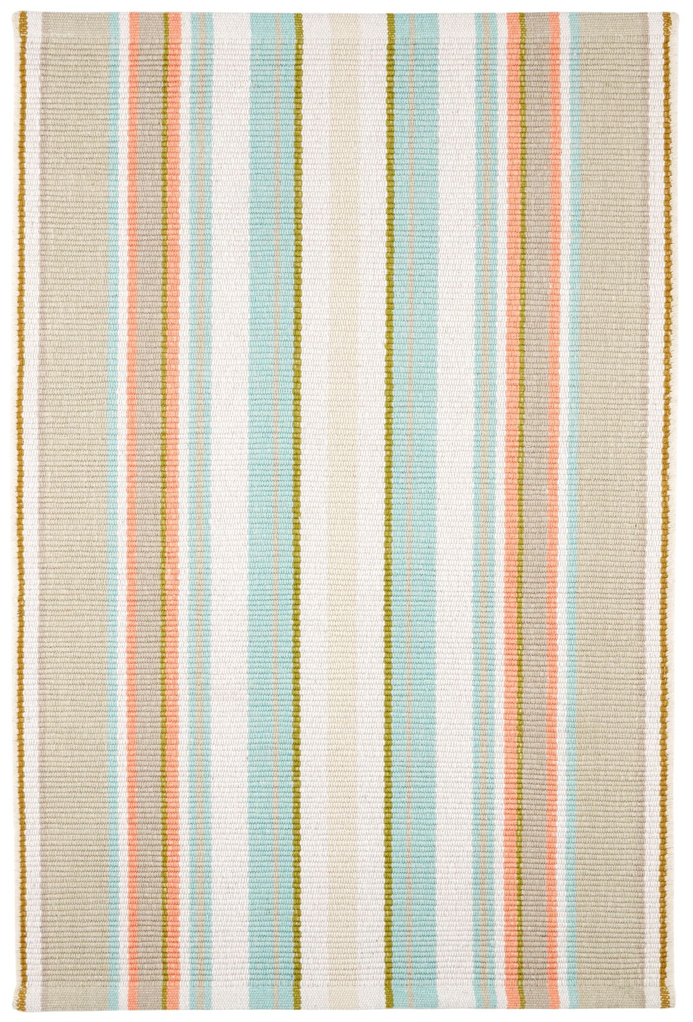 Daphne Stripe Handwoven Cotton Rug