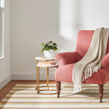 Sloane Stripe Handwoven Cotton Rug