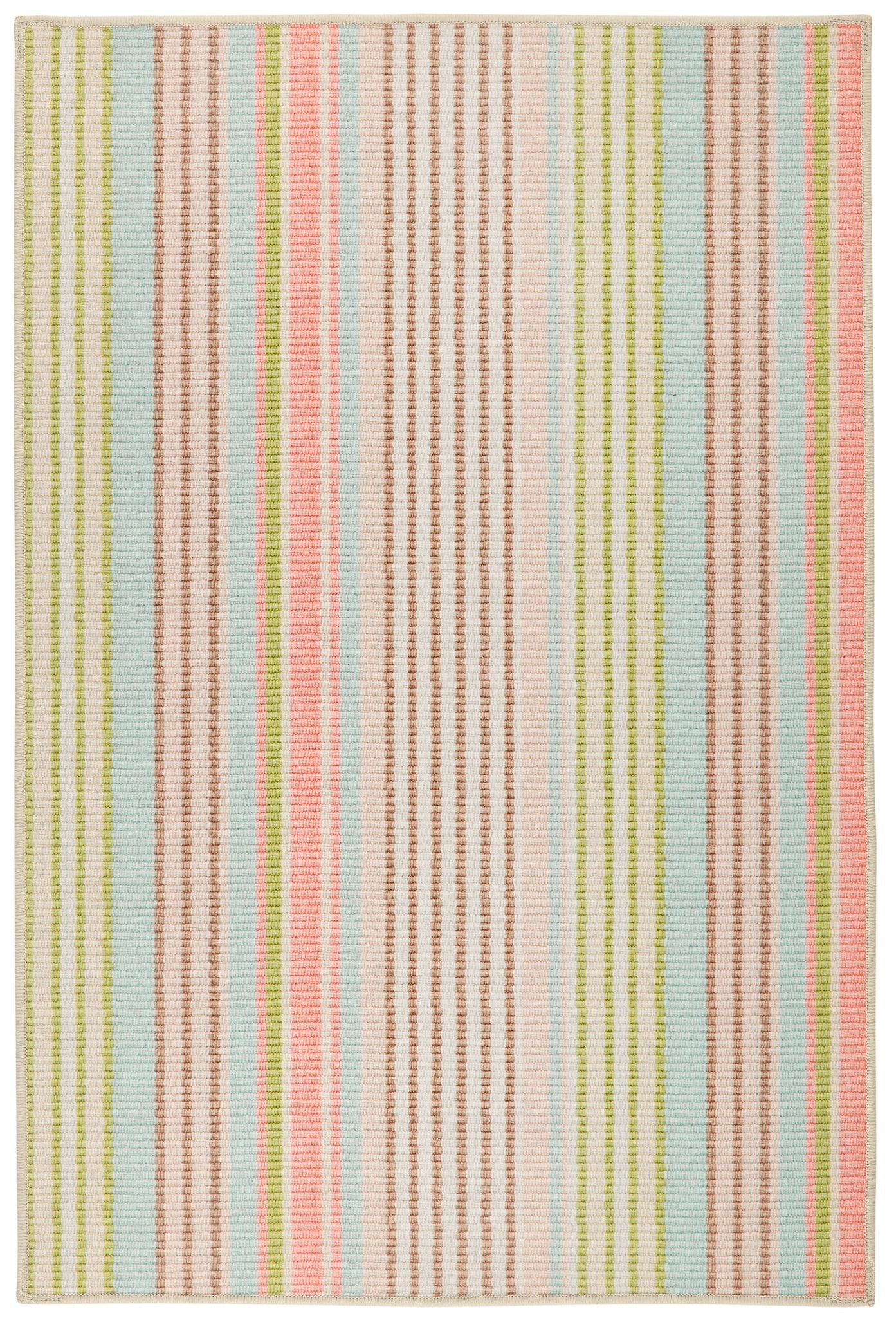 Ana Ticking Machine Washable Rug
