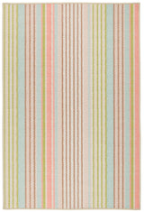 Ana Ticking Machine Washable Rug