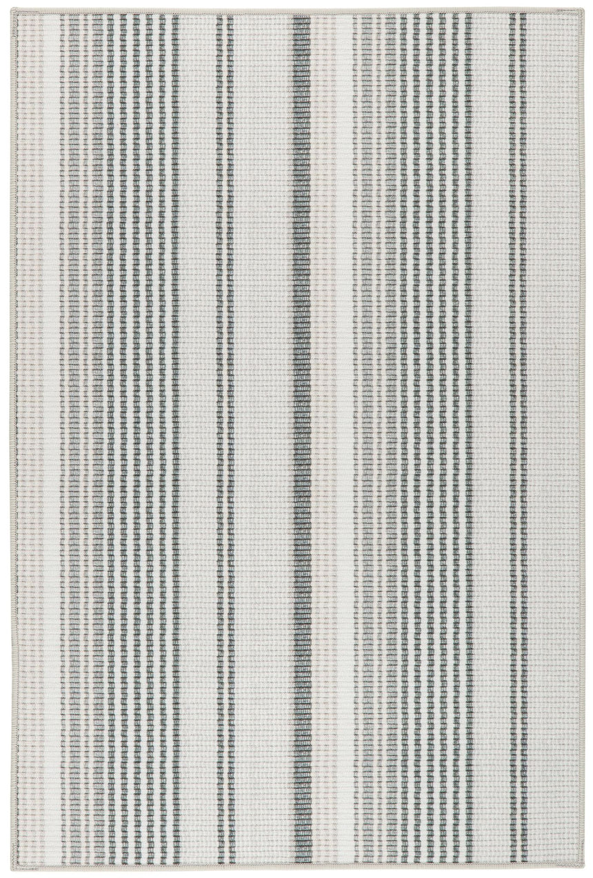 Gradation Ticking Machine Washable Rug