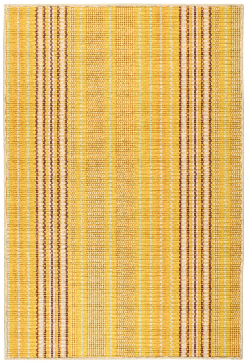 Sunflower Ticking Machine Washable Rug