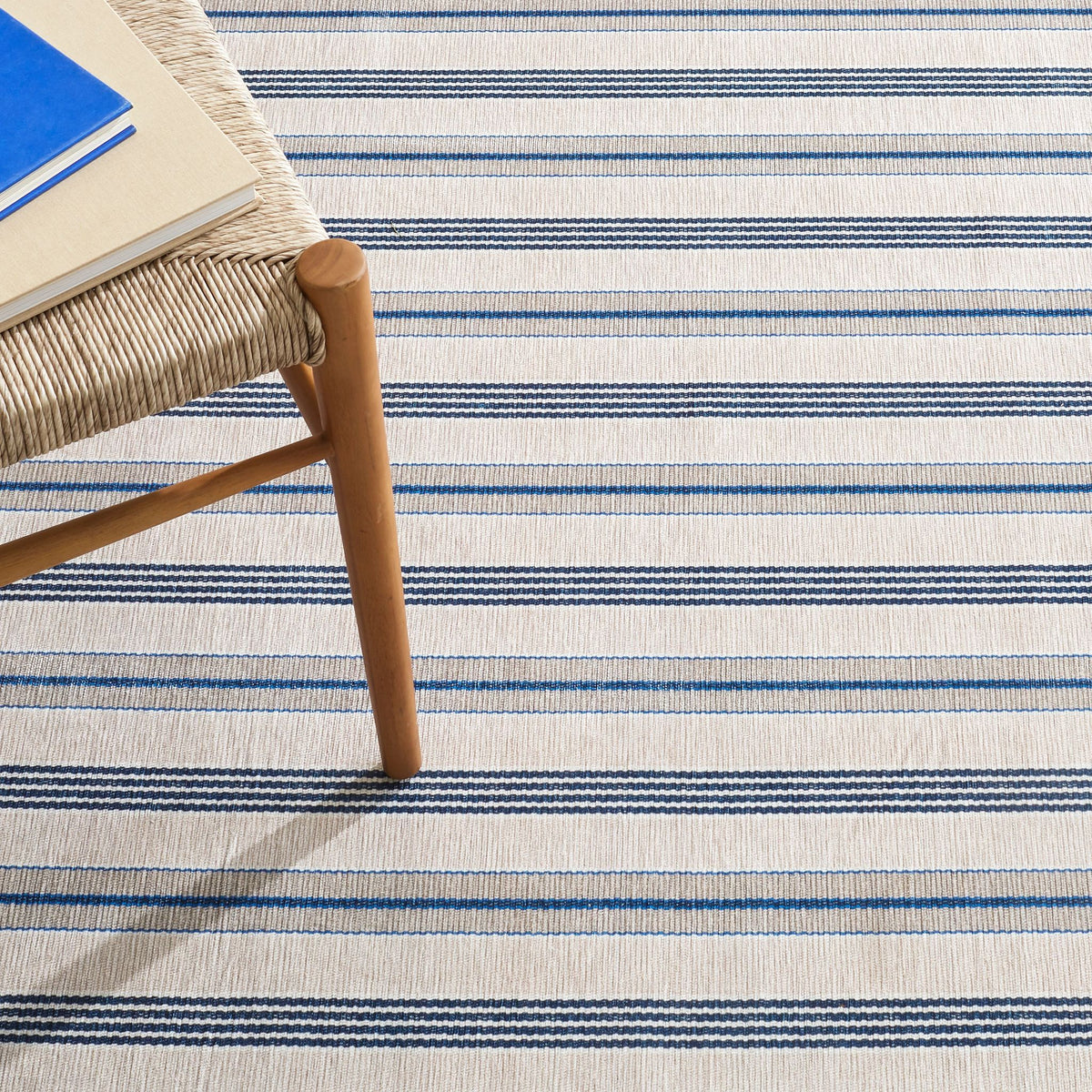 Nimes Ticking Machine Washable Rug