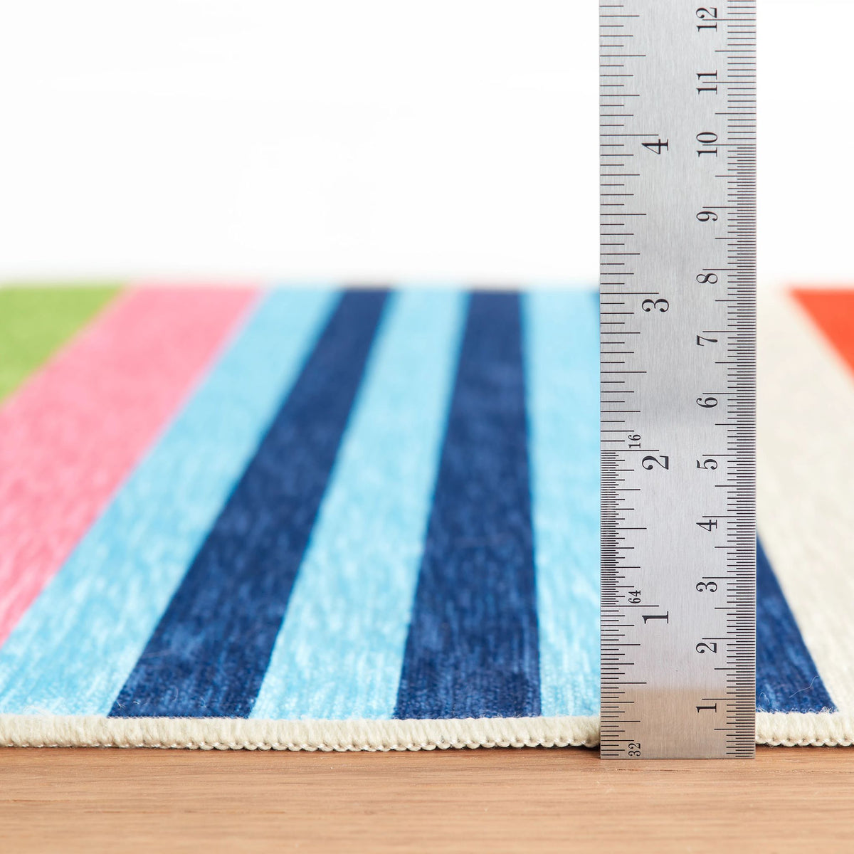 Beach Stripe Machine Washable Rug