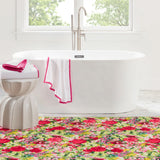 Chamomile Cluster Machine Washable Rug