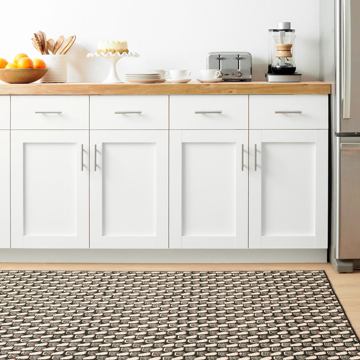 Cockadoodledoo Machine Washable Rug
