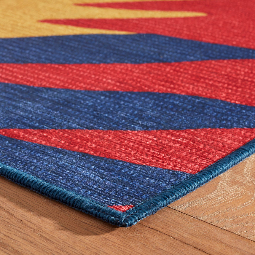 Graphic Machine Washable Rug