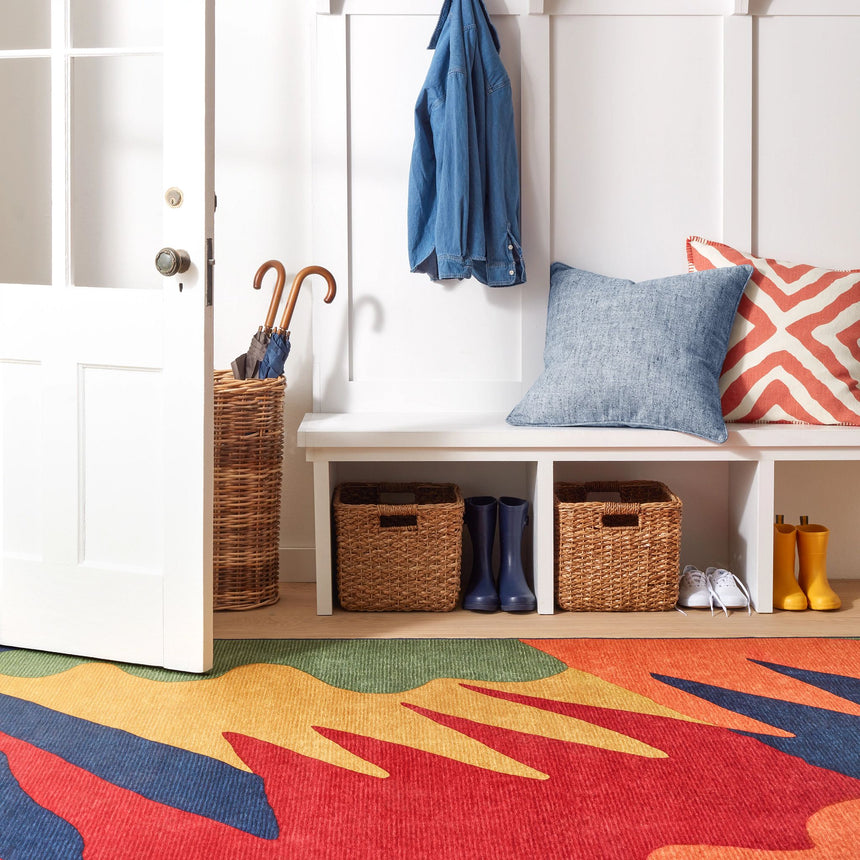 Graphic Machine Washable Rug