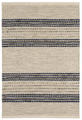 Cielo Stripe Handwoven Cotton Rug