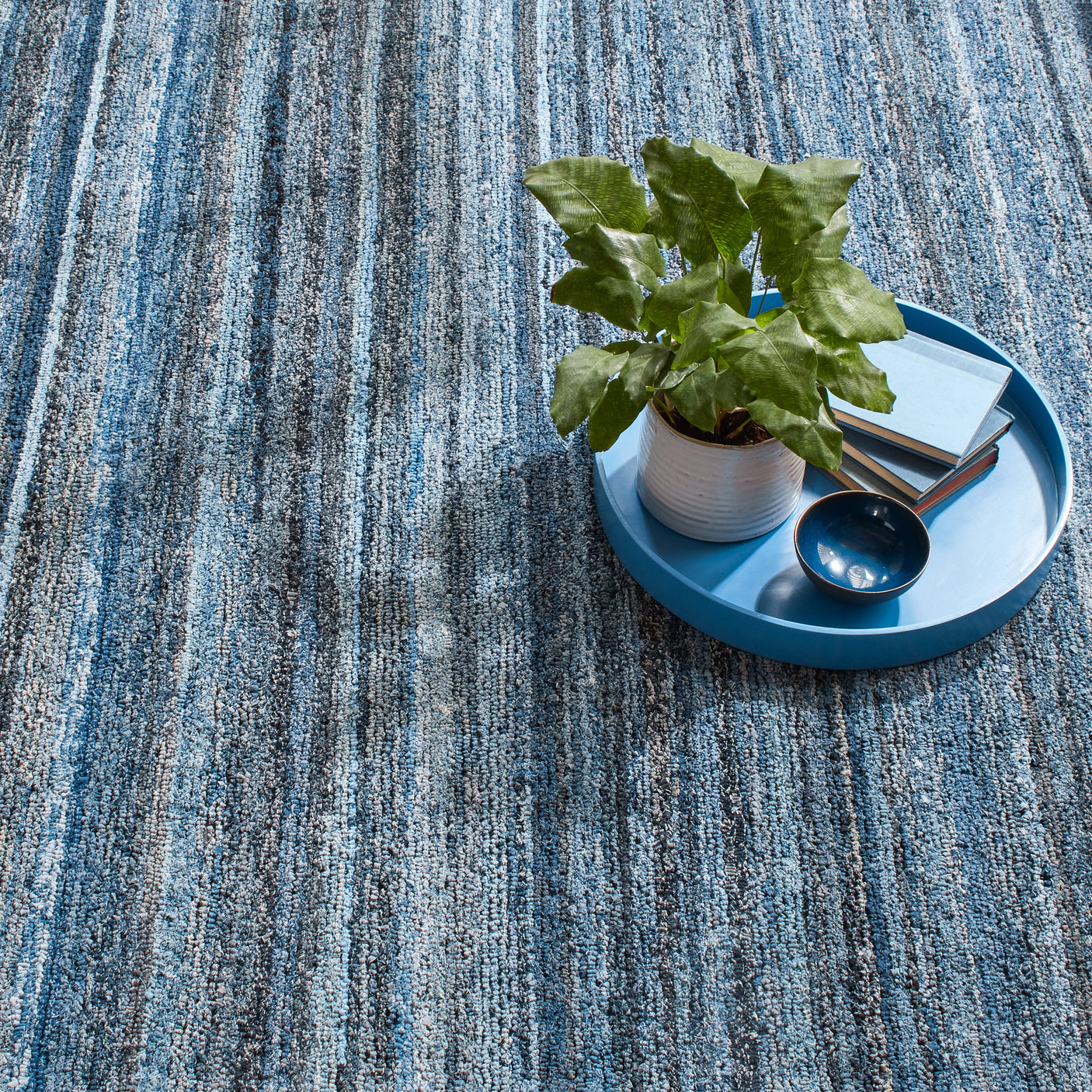 Denim Chindi Hand Hooked Cotton Rug