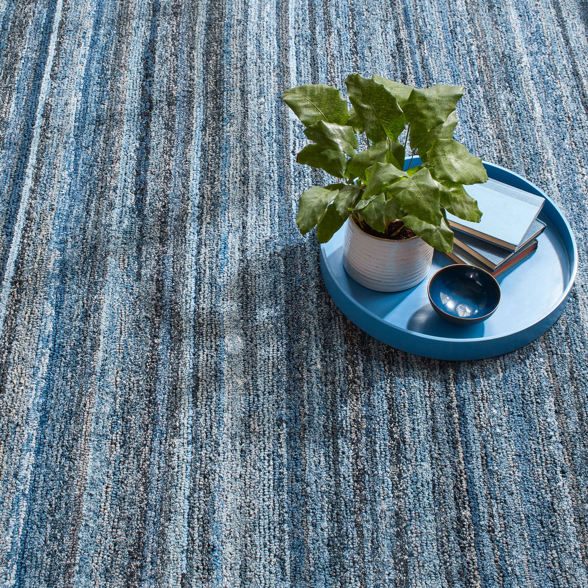 Denim Chindi Hand Hooked Cotton Rug