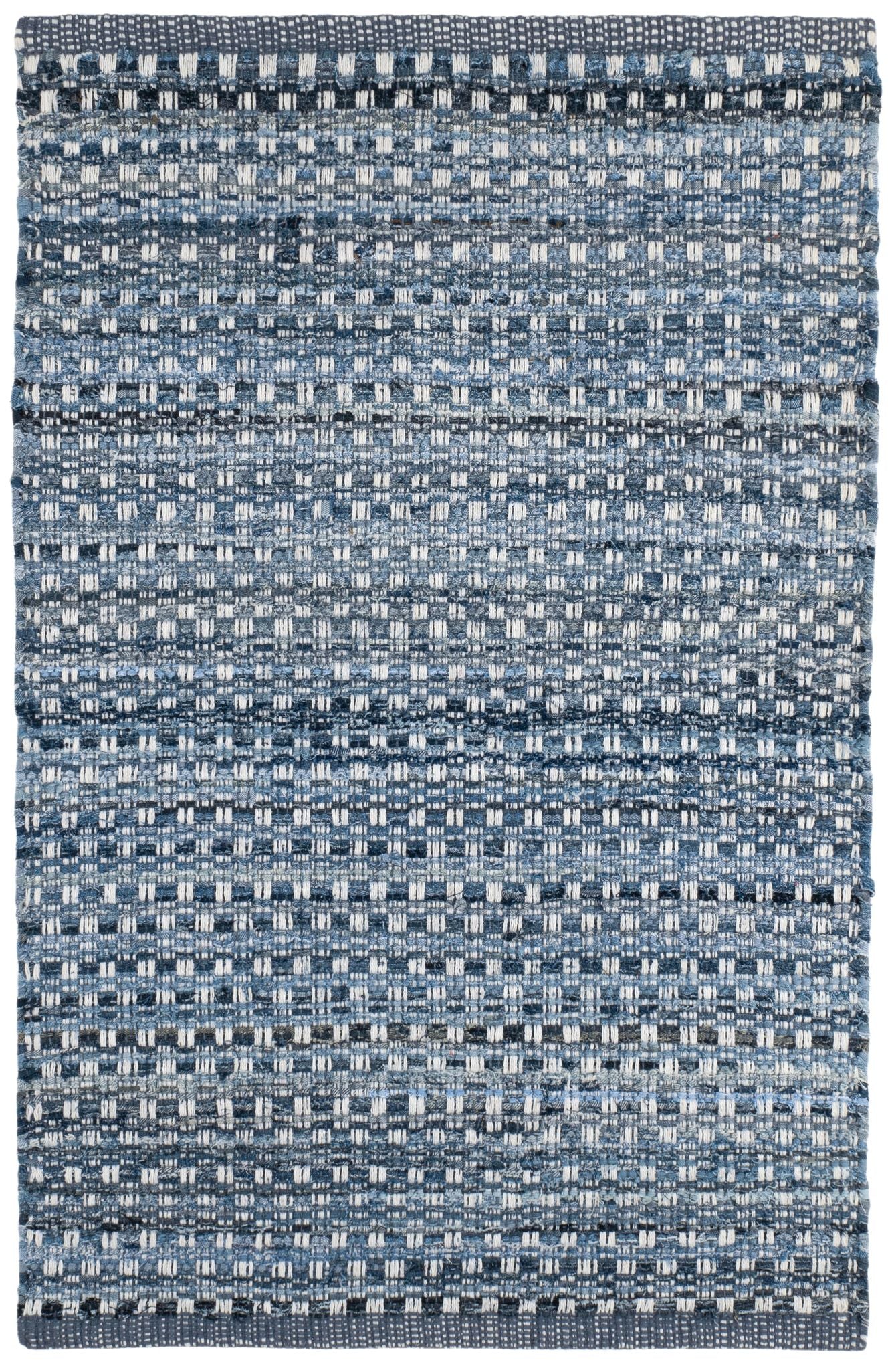 Denim Stone Handwoven Cotton Rug