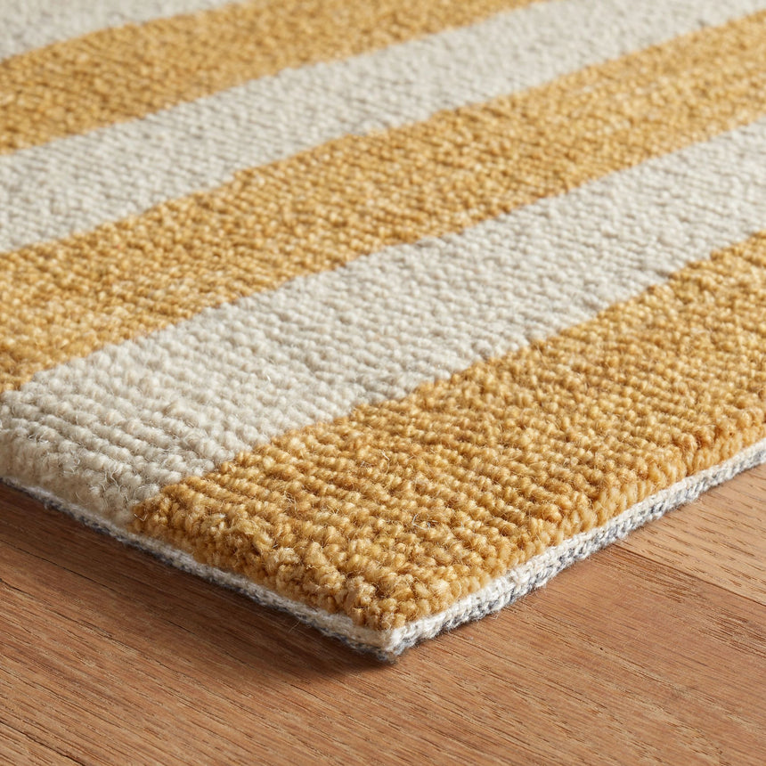 Silas Stripe Hand Micro Hooked Wool Rug
