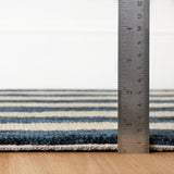Silas Stripe Hand Micro Hooked Wool Rug