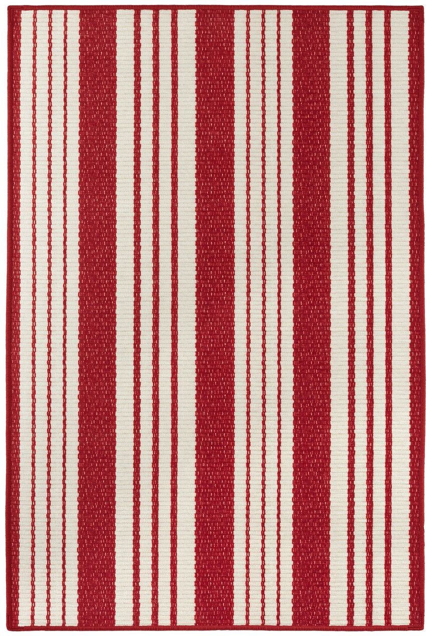 Abby Ticking Machine Washable Rug